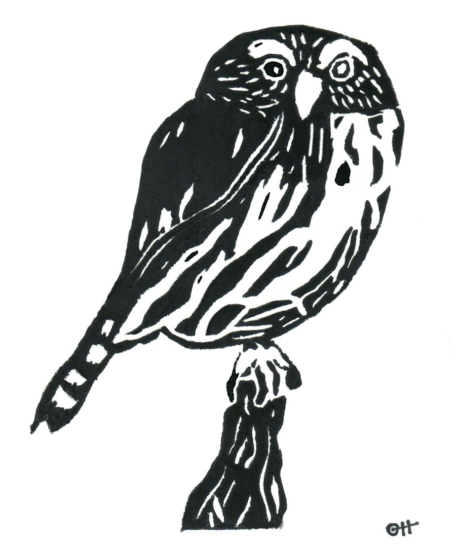 Linocut print